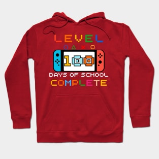 Gamers Level 100 Days of School Unlocked Gift for Student & Teacher Hoodie